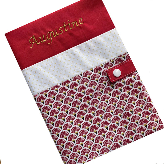 Personalized health book cover - Augustine Red