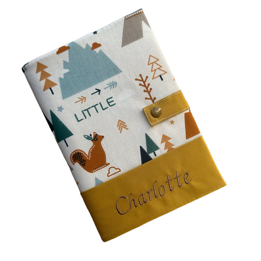 Protège carnet de santé personnalisé - Ocre Charlotte