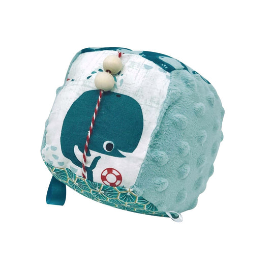 Cube d’activité et d’éveil - Bleu baleine