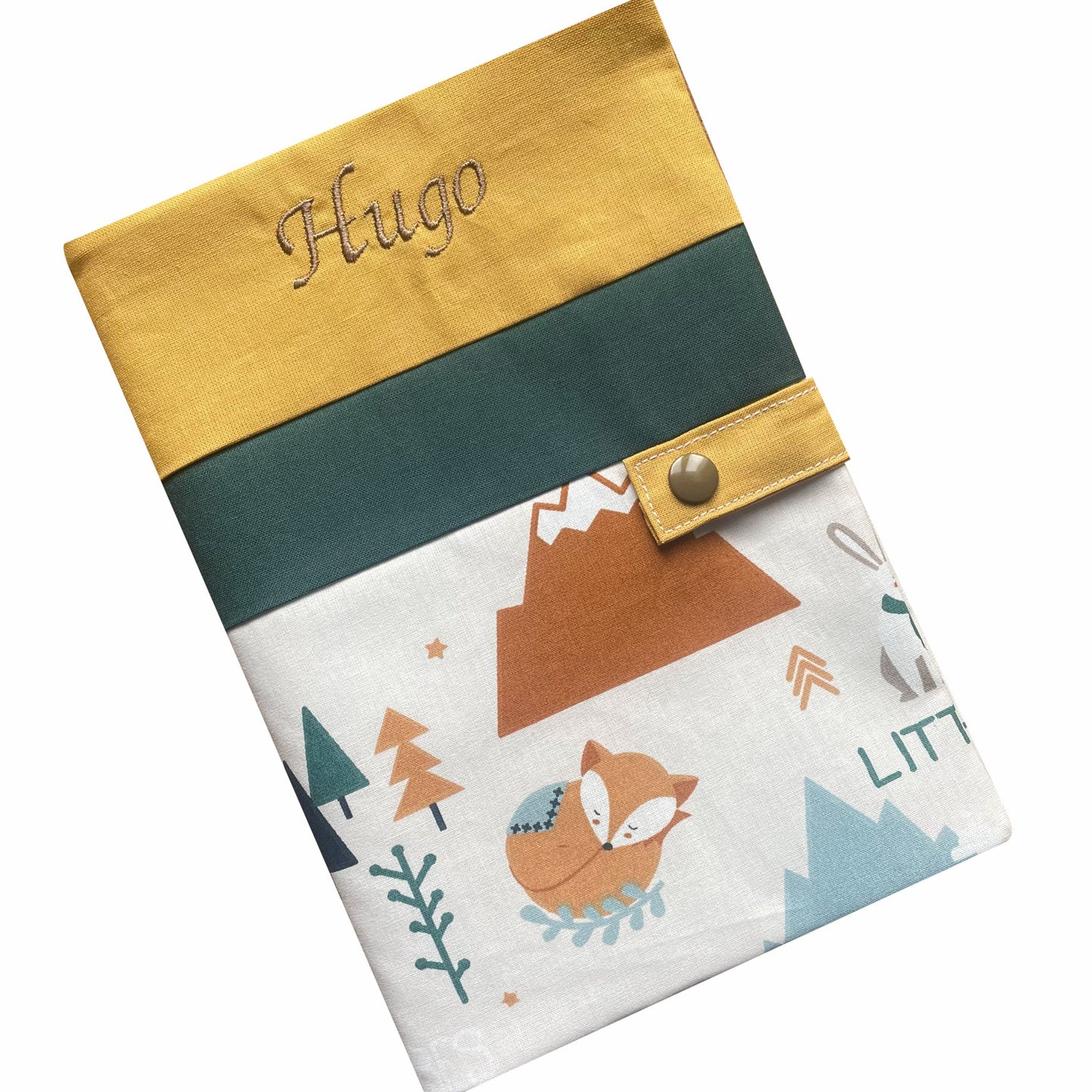 Personalized health record cover - Ochre Hugo