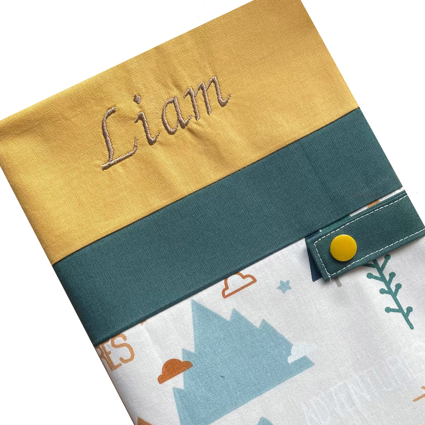 Personalized health record cover - Ochre Hugo