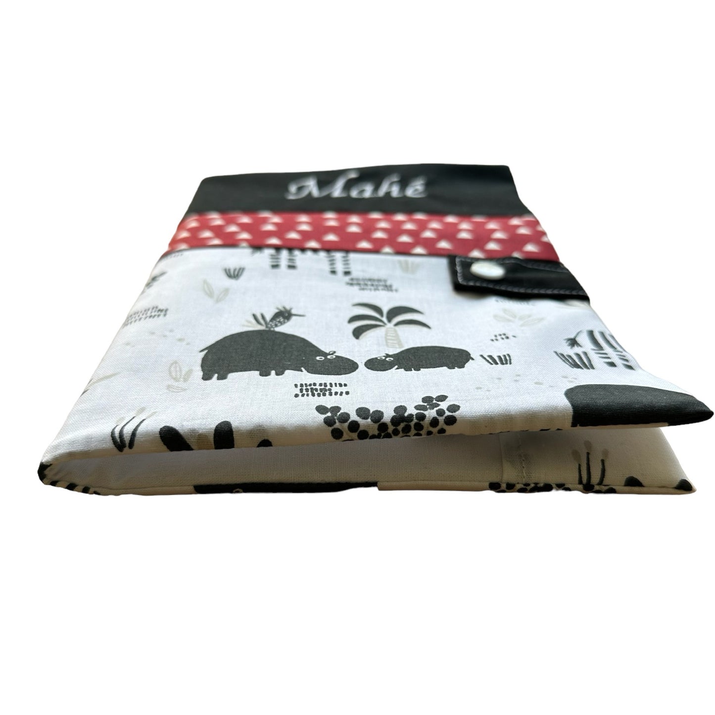 Personalized health book cover - Black Mahé