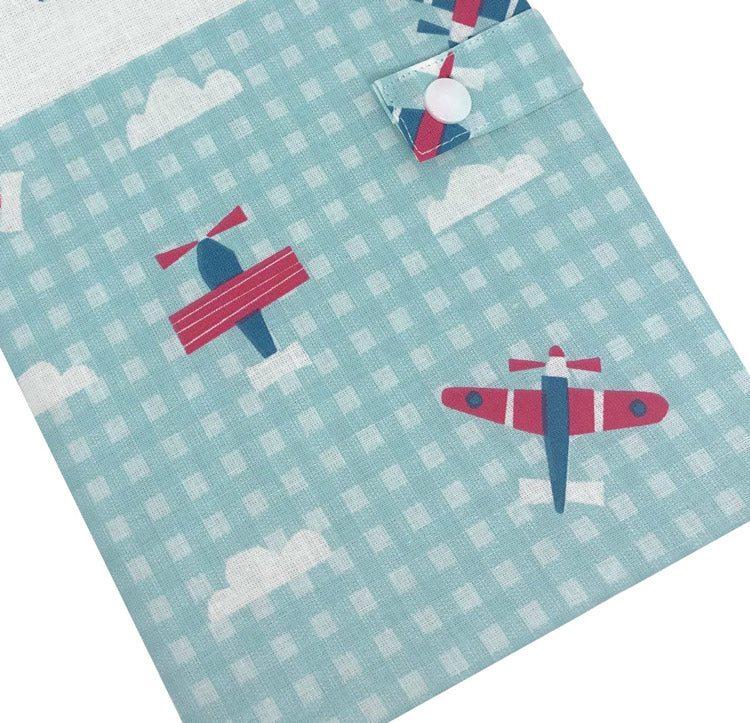 Personalized health book cover - Noah Blue