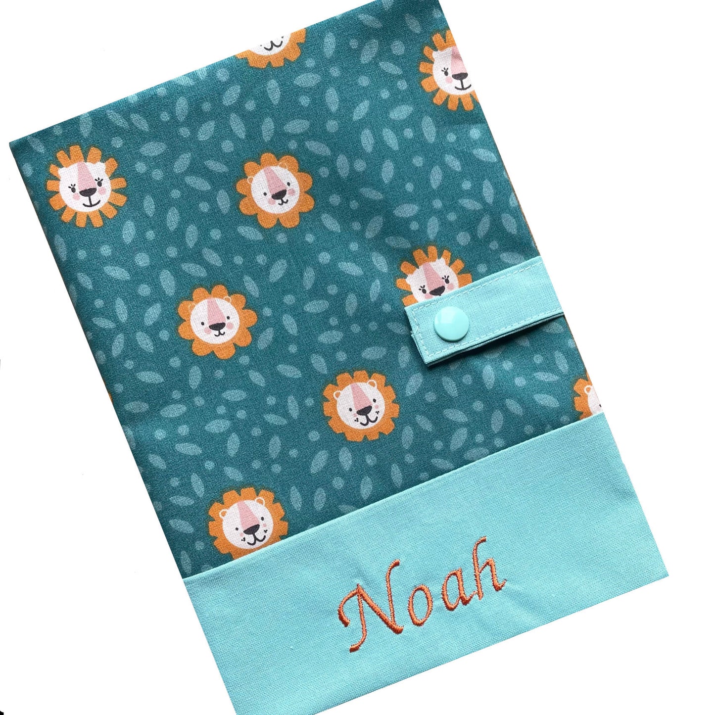 Personalized health book cover - Lion Noah