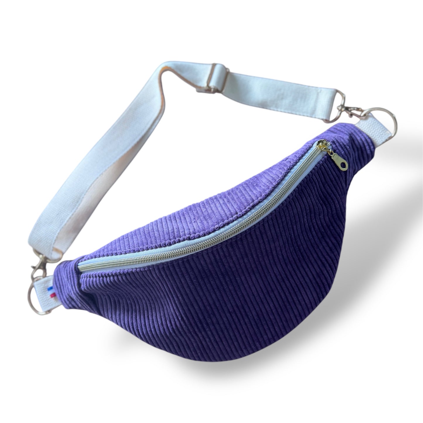 Sac banane velours "La Mignonnette" à personnaliser - Violet