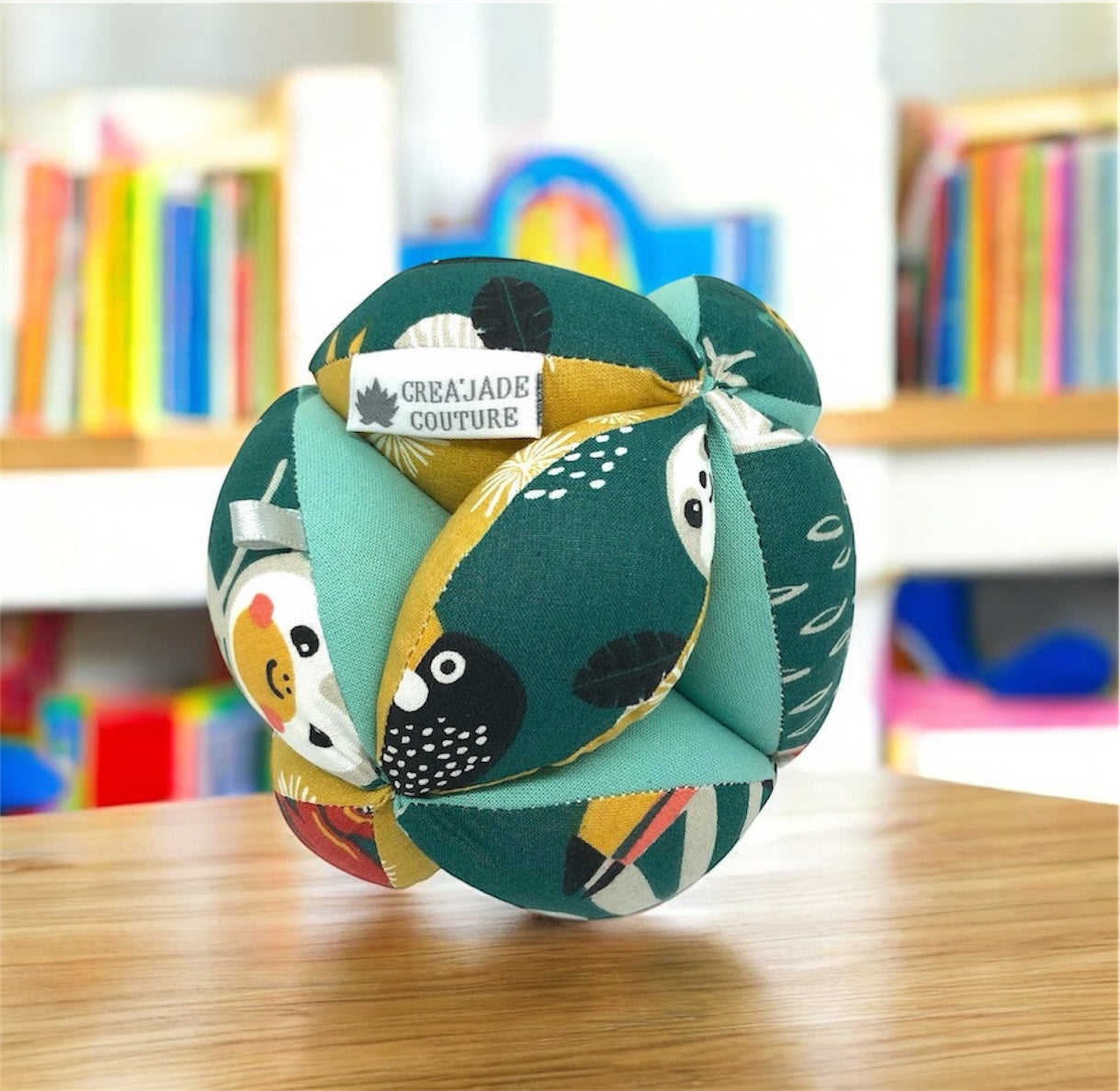 Balle de préhension Montessori - Vert Jungle