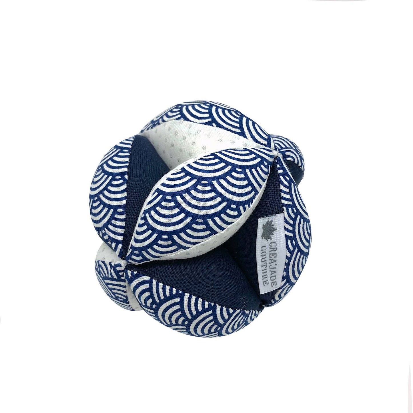 Balle de préhension Montessori - Bleu Vagues