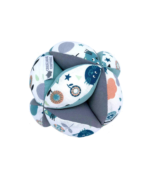 Balle de préhension Montessori - Gris Chats