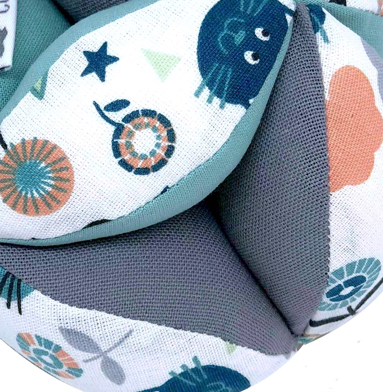 Balle de préhension Montessori - Gris Chats