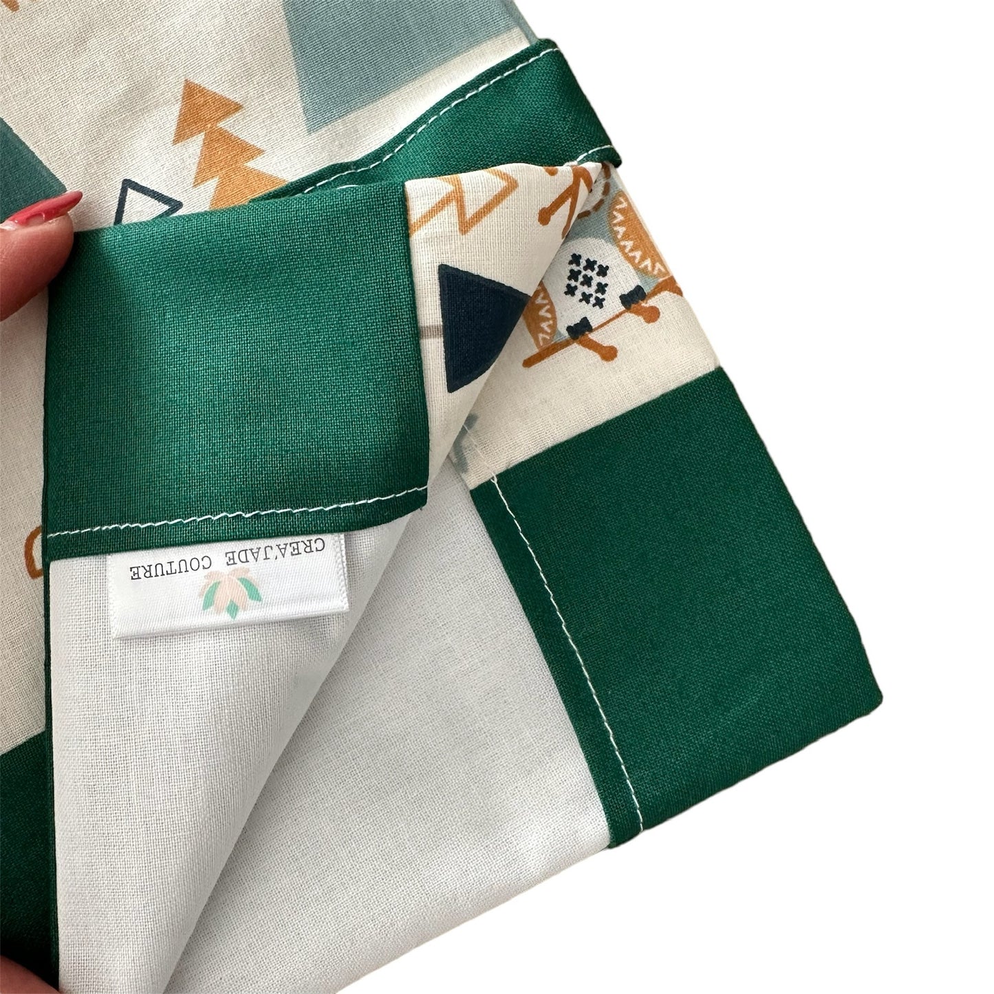 Protège carnet de santé personnalisé - Vert Augustin