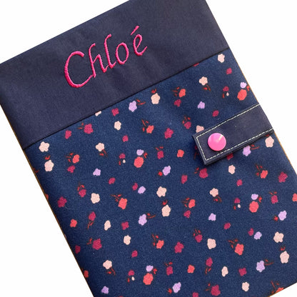 Protège carnet de santé personnalisé - Bleu Chloé