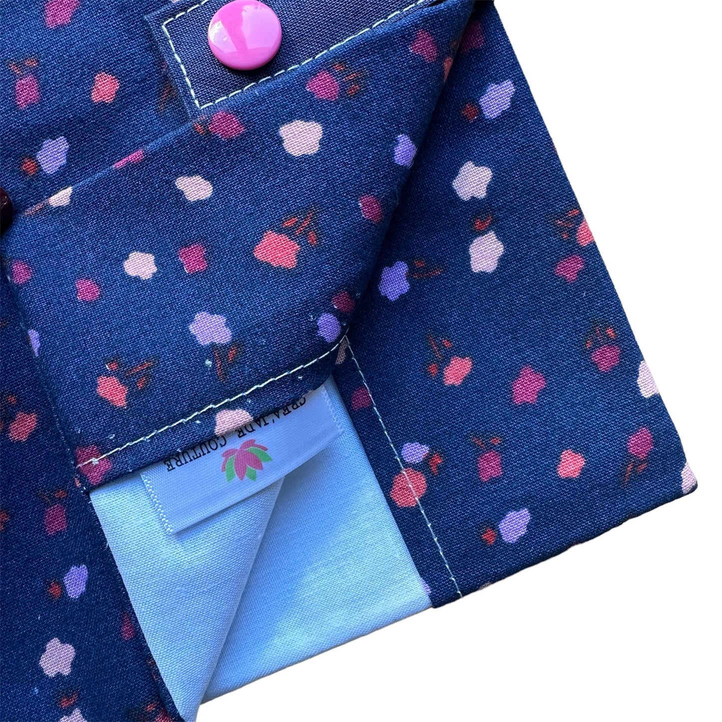 Protège carnet de santé personnalisé - Bleu Chloé