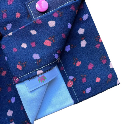Protège carnet de santé personnalisé - Bleu Chloé
