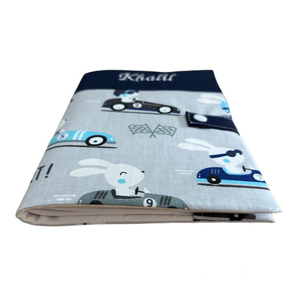 Protège carnet de santé personnalisé - Bleu Nuit Khalil