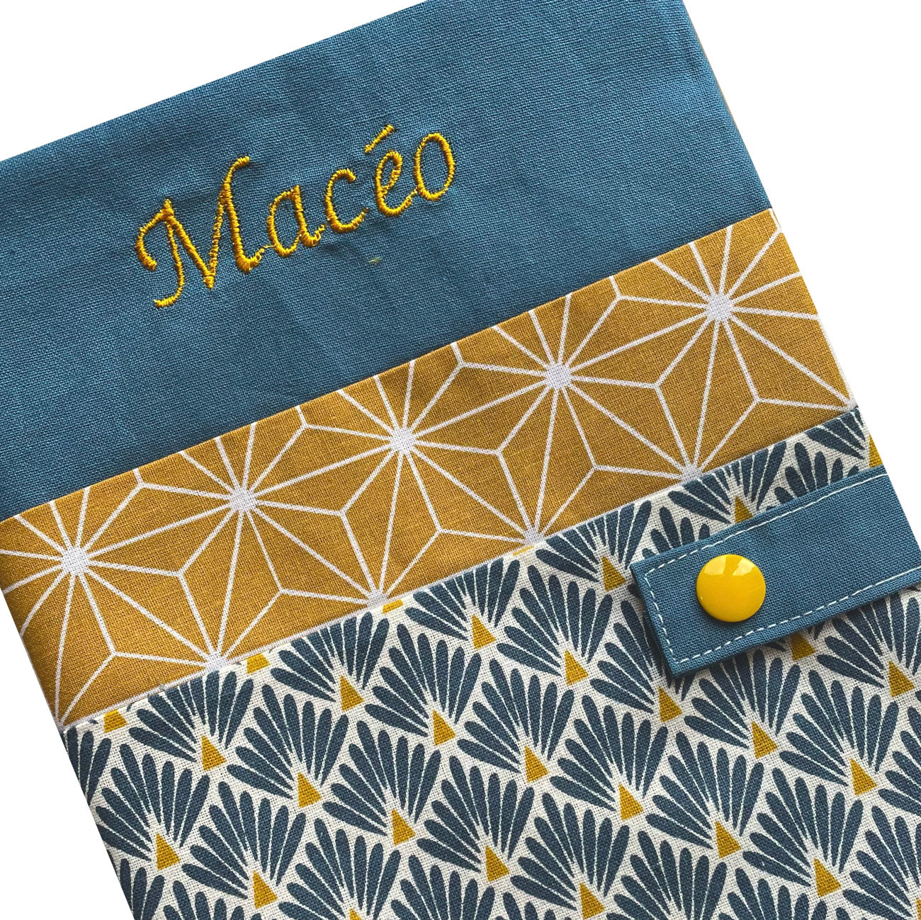Personalized health book cover - Macéo Blue