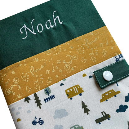 Personalized health book cover - Noah Yellow