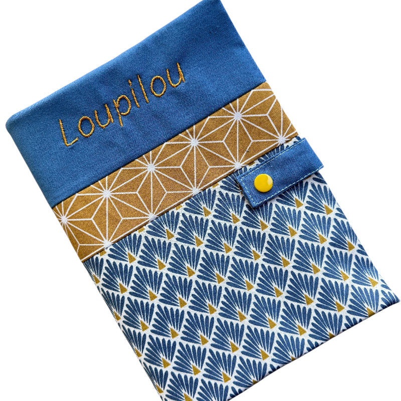 Personalized health book cover - Macéo Blue