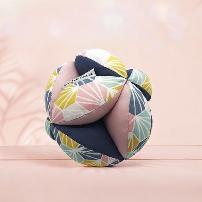 Balle de préhension Montessori -  Rose origami
