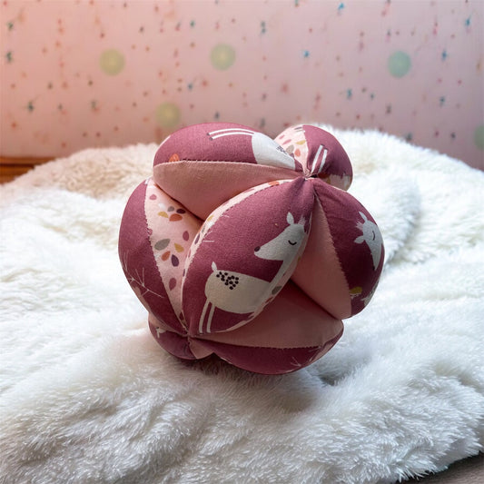 Balle de préhension Montessori - Rose Faola
