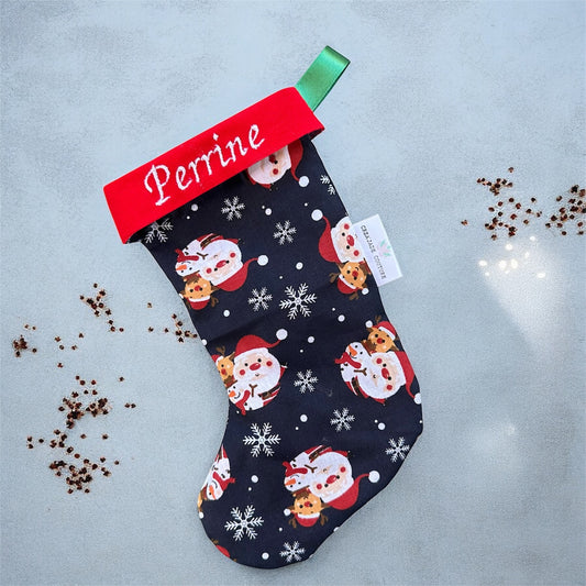 Botte / Chaussette de Noël personnalisable à suspendre