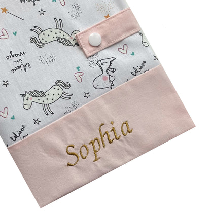 Protège carnet de santé personnalisé - Rose Sophia