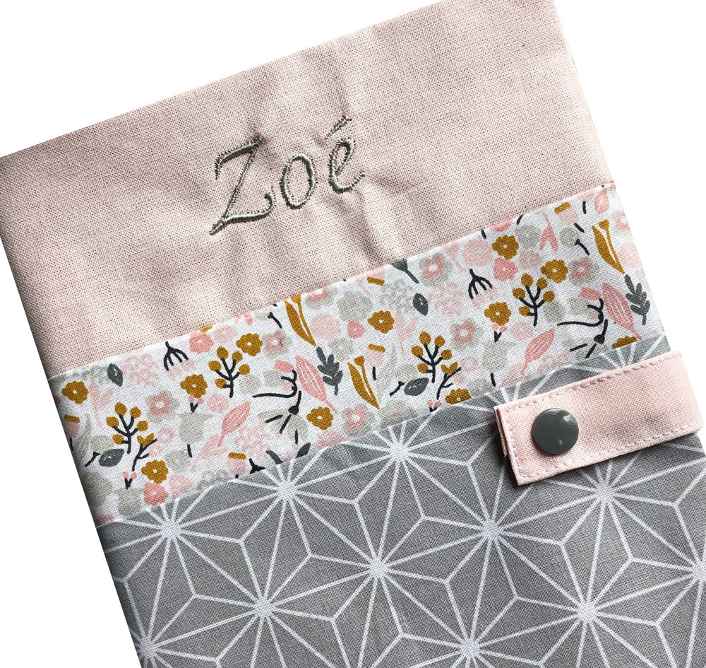 Personalized health book cover - Rose Zoé